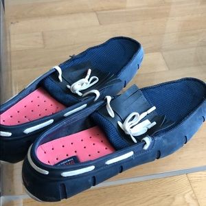 Swims Navy Boat Shoes Size 12